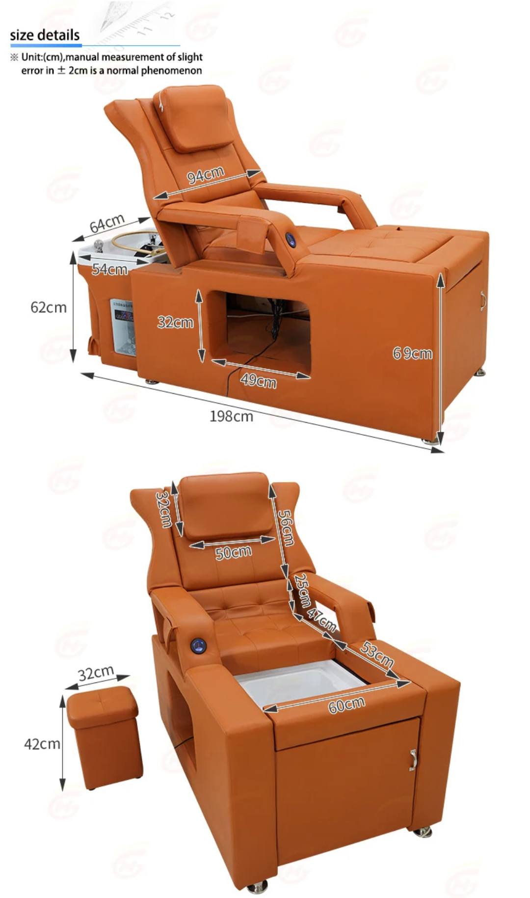 Lit/chaise DE LUX MULTI FONCTIONS ELECTRIQUE